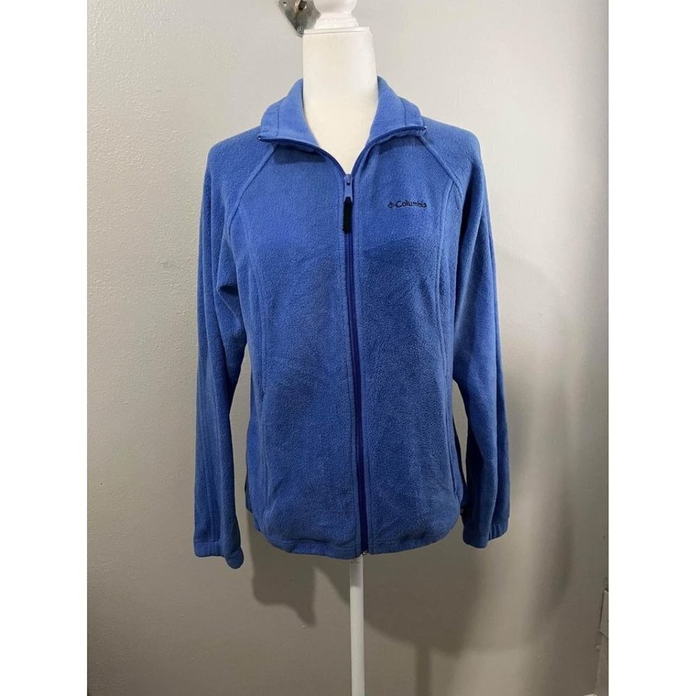 Columbia Sportswear Women Blue Fleece Full Zip Size Medium